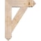 Ekena Millwork Traditional Arts and Crafts Smooth Bracket w/ Offset Brace, Douglas Fir, 7 1/2"W x 26"D x 34"H BKT0806X26X34TRA03SDF - alternate 4